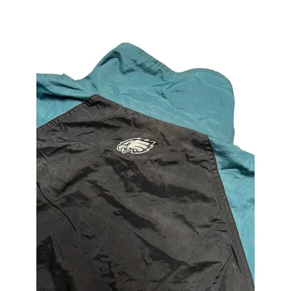 Vintage 90's Philadelphia Eagles  Zip Up Windbreaker Jacket Men’s Sz XL  Y2K - Picture 9 of 10